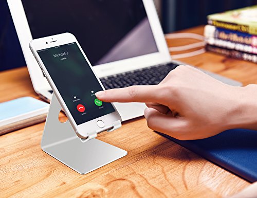 Handy Halterung, Lamicall iPhone Dock : Handyhalterung, Handy Halter, Phone StÃ¤nder, Handy StÃ¤nder fÃ¼r iPhone X, 8, 7 Plus, 6s 6 / Plus, SE, 5 5s 5c, Samsung A3 A5 J3 J5 J7 S6 S7 S8, Huawei P8 P9 P10 / Lite, Honor 6X, 8, Tisch ZubehÃ¶r, Schreibtisch, E-Reader, andere Smartphone - Silber
