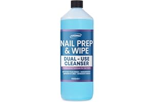 Lucemill Nail Prep & Wipe Cleanser I 1 Litre | Professional Solution for Gel Polish & Acrylics | Removes Sticky Residue After Curing
