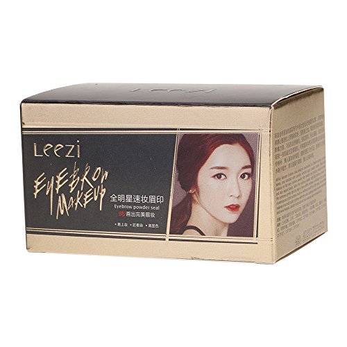?HuntGold Augenbrauen Puder Stamper Dichtung Augenbrauenstift Soor Artefakt Schablone für Anfänger Hellbraun gewölbt - 8