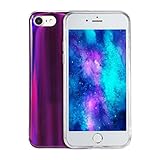 MuSheng for iPhone 7 Hülle,Für iPhone 7/8 4,7 Zoll Luxus Bling Bling Glitter Sparkle Designer Fällen Glänzende Weiche Silikon Gel Weiche TPU Kasten Hülle Case (Lila)