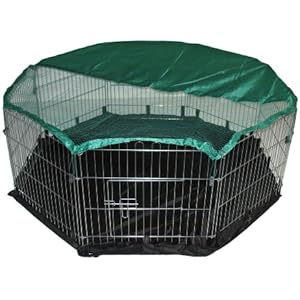 Bunny Business Laufstall, 8-eckig, 140x140cm, Gr. XL, mit Sicherheitsnetz und Nylon-Boden