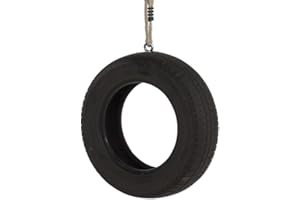 BIG GAME HUNTERS Tyre Tree Swing - Garden Tyre Swing with Extra Long 6m Tree Attachment Rope