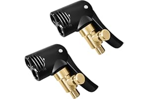 GNHG 2 Stücke fahrradventil Adapter, Auto Reifen Air Chuck,Autoventil Hebelstecker, Französisches Ventil Adapter, Adapter Französisches Ventil, Autoventil Adapter