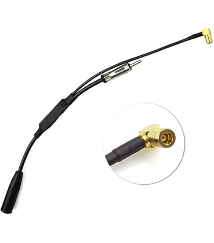 Raku 2 Din Antenna Adapter Cable - Female Adapter For VW, Seat, Smart, Audi