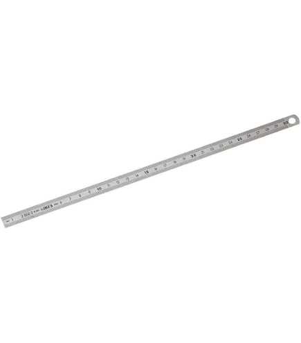 Règles En Aluminium 8 Pouces / 20 Cm - Lot De 8 Avec échelles Métrique Et Impériale | Pour Bricolage, Dessin, Mesure