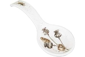 Portmeirion Reposacucharas (Ratones), Porcelana de Hueso, Multicolor, 10 x 23 x 4.5 cm