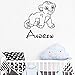 Produktbild wandaufkleber 3d Wandaufkleber Schlafzimmer Personifizierte Karikatur-Löwe   Simba Baby-Name-Kunst für Wohnzimmer-Kinderzimmer scherzt Schlafzimmer