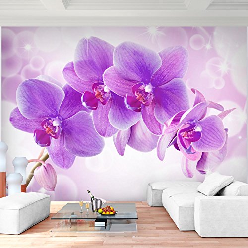 Fototapete Orchidee 352 x 250 cm - Vliestapete - Wandtapete - Vlies Phototapete - Wand - Wandbilder XXL - !!! 100% MADE IN GERMANY !!! Runa Tapete 9012011b