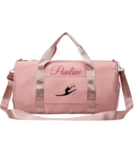 Sac De Ballet Pour Fille – Sac Bandoulière Brodé, Sangle Réglable, Grande Capacité, Pour Danse, Basket, École