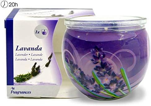 Lavender Scented Candle in Glass Pot