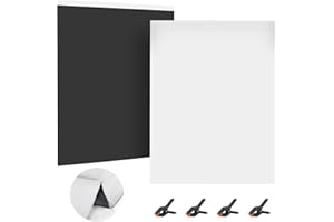 SEDGEWIN 2 in 1 Fotohintergrund Schwarz Weiß Doppelseitiger Chromakey 1.5x2M Fotografie Screen Foto Hintergrund Faltbarer Backdrop mit 4 Klammern für YouTube Video Fotostudio Live Streaming
