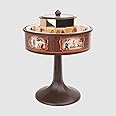 Hemisferium Mini Praxinoscope Classic Brown, Fully Functional Handcrafted Animation Device, 14.2cm x 19.5cm, Beautiful Zoetrope Replica