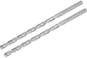 sourcing map 2 Stk. HSS Spiralbohrer (Hochgeschwindigkeitsstahl) Extra lange Twist Bohrer 8mm Bohrdurchmesser 200mm Länge