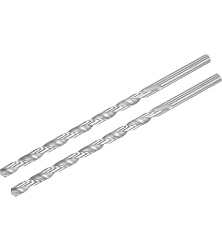 Foret Hélicoïdal Extra-Long 10.5x250mm Acier Rapide - Perçage Profond Aluminium, Cuivre, Bois - Sourcing Map