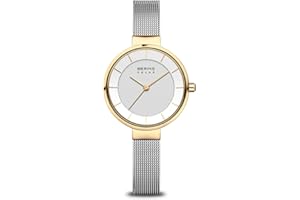 BERING Zegarek damski Ruch słoneczny - Kolekcja Solar ze stalą nierdzewną i szafirowym kryształem 14631-XXX