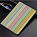 Produktbild Yaoni Hülle für iPad (9,7 Zoll, Modell 2018/2017, 6. / 5. Generation),Pastell, Bunte alte Holzbohlen Holz Textur rusti,Ultra Slim Cover Schutzhülle PU Lederhülle/mit Auto Sleep Wake Up Funktion