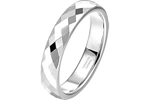 Zakk 4mm Anello da uomo e donna in tungsteno di larghezza lucido anelli di fidanzamento fedi nuziali anello di promessa