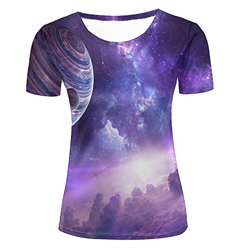 lingshirt 3D Tshirts for Men Galaxy Nebula Tie Dye Printed Tees