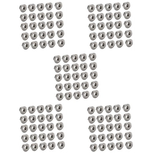 Preisvergleich Produktbild MagiDeal 100pcs 304 Edelstahl Sechskantkopf Flanschmuttern Sortiment Bundmuttern