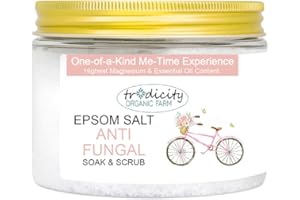 TRADICITY ORGANIC FARM Sales de baño Cuidado de Pies (Hongos). Disfruta de una Experiencia Única con Sales de Magnesio (Epsom) & Aceites Esenciales. Experiencia Superior. Sales SPA - Sales Antihongos - 500g