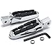 Rider Front Passenger Footrests Foot Pegs Motor Foot Rests 2PCS Fit For Yamaha Raider 2008 2009 2010 2011 2012 2013