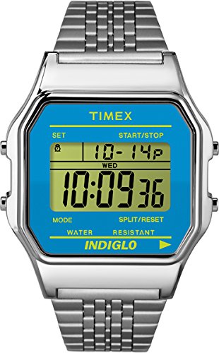 Orologio Timex Unisex T80 In Acciaio – Cassa 36 Mm Dorata, Quadrante Digitale, Cronografo, Luminescenza Indiglo - 5