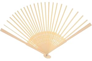 SEWACC Cadre De Ventilateur Pliant en Bambou 21Cm Kit De MatéRiel pour Fabrication D'ÉVentail De Style Japonais Bricolage Accessoires pour Artisanat Et DéCoration