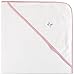 Price comparison product image Move 100 x 100 cm Cotton Baby Hooded Terry Towel, Snow/Pink