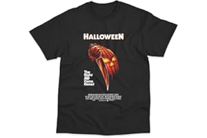 POSTEES Halloween Inspired John Carpenter Movie Poster Style DTG Printed T-Shirt