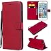 Produktbild NewTH iphone 7 Plus/8 Plus Hüllen, Geldbörse Premium PU Leder etui,TPU Schutzhülle 370 Grad Schutz Cover für Apple iphone 7 Plus/8 Plus(Rot)