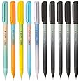 FLAIR Move Fine Tip Ball Pen | Minimalistic & Aesthetic Matt Finish Pastel Body Colors | Effortless Writing With Sleek Clip Design | Blue & Black Ink, Pack Of 20