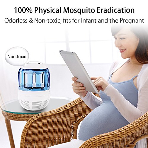 Insektenvernichter Elektrisch Ultravioletter LED Insektenlampe Indoor Mückenfalle Mücken Beseitiger Insektenfalle UV Mückenlampe mit Ventilator, Frei von Chemikalien für zu Hause von Fochea - 4