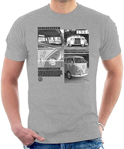 Official Volkswagen Volkswagen Type 2 Campervan 1967 Shots Men's T-Shirt