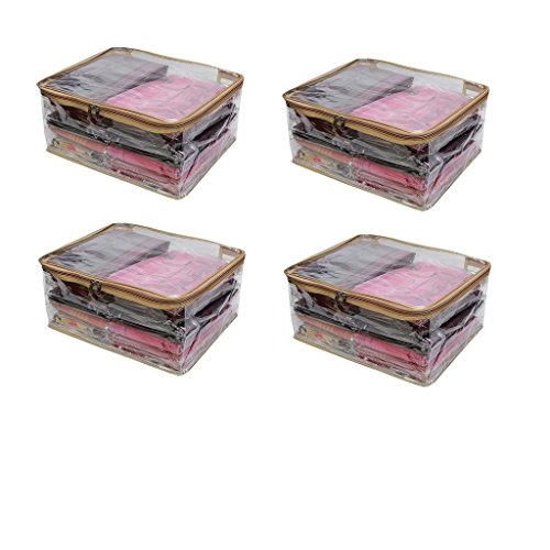 DIVYANA® Set of 4 Pcs Transparent Saree Lehenga Salwar Suit Kurti Bedsheet Clothes Cover (Large) Combo Set RS.959 (63.00% Off) - Amazon DIVYANA® Set of 4 Pcs Transparent Saree Lehenga Salwar Suit Kurti Bedsheet Clothes Cover (Large) Combo Set RS.959 (63.00% Off) - Amazon