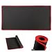 Produktbild cmhoo Verlängerte Mauspad 68,6 cm großes Maus Pad Dick Mauspad Gaming funktionelle Unterseite aus rutschfestem Gummi 70x30 thicker red