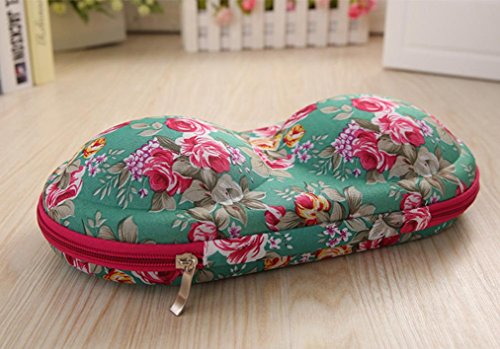 Switchali Tragbare BH Aufbewahrungsbox Organizer Bra Lingerie Unterwäsche Fall Organizer Floral Gedruckt Multicolor - 3