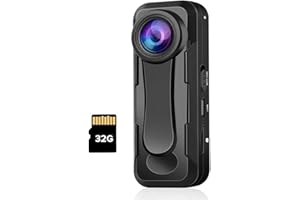 BOBLOV W1 Cámara de cuerpo pequeño True 1080P, cámara de video de bolsillo con grabación de bucle de audio Marcas de tiempo M