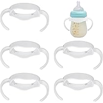 2 Maniglie Per Biberon In Silicone - Design Ad Angelo, Per Presa Sicura, Facili Da Pulire (4.5x13 Cm) - Foto 7