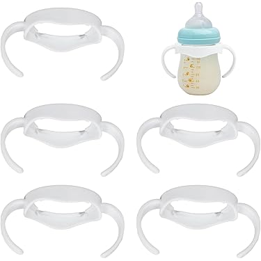 Toyvian 4 Silikon-Griffe Für Babyflaschen - Anti-Rutsch & Leicht Zu Halten