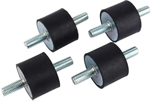YOSOO HEALTH GEAR M10 Shock Damper Rubber Mount, 4pcs Anti Vibration Rubber Bobbin Mounts Isolator Silentblock Damper Air Compressor Pump Buffer Shock Absorber Car Boat Rubber Bobbins M10 40 * 30