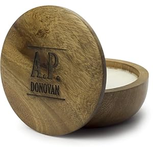 A.P. Donovan - Gentle shaving soap for sensitive skin in practical real wood box - Image 4