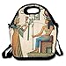 Produktbild VTXWL Egyptian Old Egyptian Papyrus Depicting Queen Nefertari with Historical Empire Artwork Multi Unique Lunch Tote Lunch Bag Office Reusable
