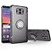 Produktbild Shinyzone Ring Halter Ständer Hülle für Huawei Mate 10 Pro, [Kohlefaser Anti-Rutsch] [Kompatibel mit Magnetischer Autohalterung] Dual Layer TPU + PC Design Schutzhülle für Huawei Mate 10 Pro-Grau