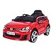 Produktbild moleo  - VW Golf GTI Kinder Auto mit beleuchteten Rädern, diversen Soundeffekten und Fernbedienung, rot