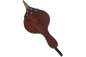 DEMEUBLE Soufflet de cheminée, 39 x 17 cm, souffleur à air en bois, feu de camp, marron pour la maison, le bricolage, le poêle à bois, le barbecue, le camping en plein air