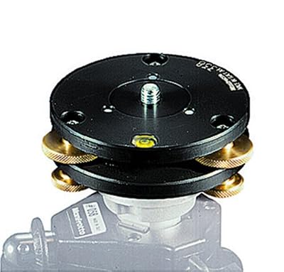 Manfrotto 338 Base de mise à niveau en aluminium Noir