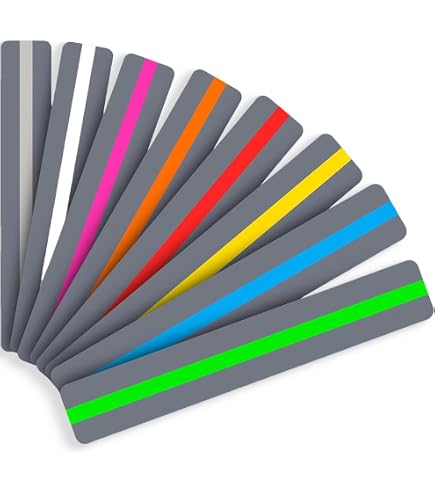 Set 7 Righelli Lettura Per Bambini – Segnalibri Per Dislessia Con Motivi Animali, Guida Alla Lettura Colorata