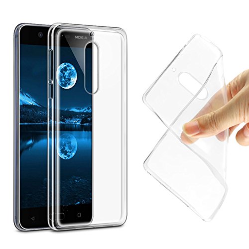 Nokia 5 Funda Silicona  Gel Transparente Ligero y  Ultrafino  Bumper TPU Blando  Antideslizante  Alta Resistencia Flexible Nokia 5 