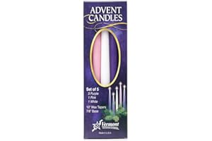 VERMONT CHRISTMAS COMPANY Christmas Advent Candles (Set of 5)
