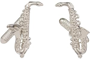 ONYX ART DESIGNER CUFFLINKS Saxophone Cufflinks